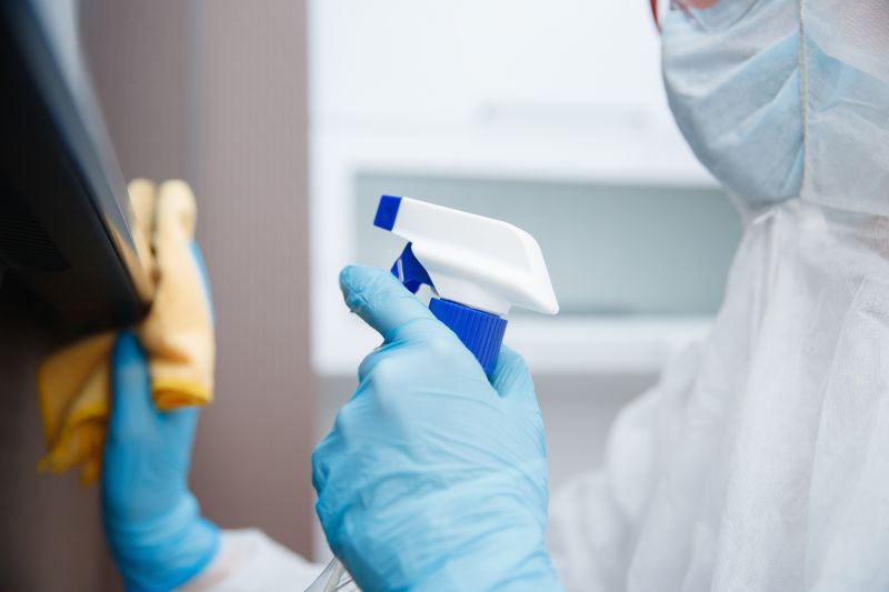 Disinfection Process in Action